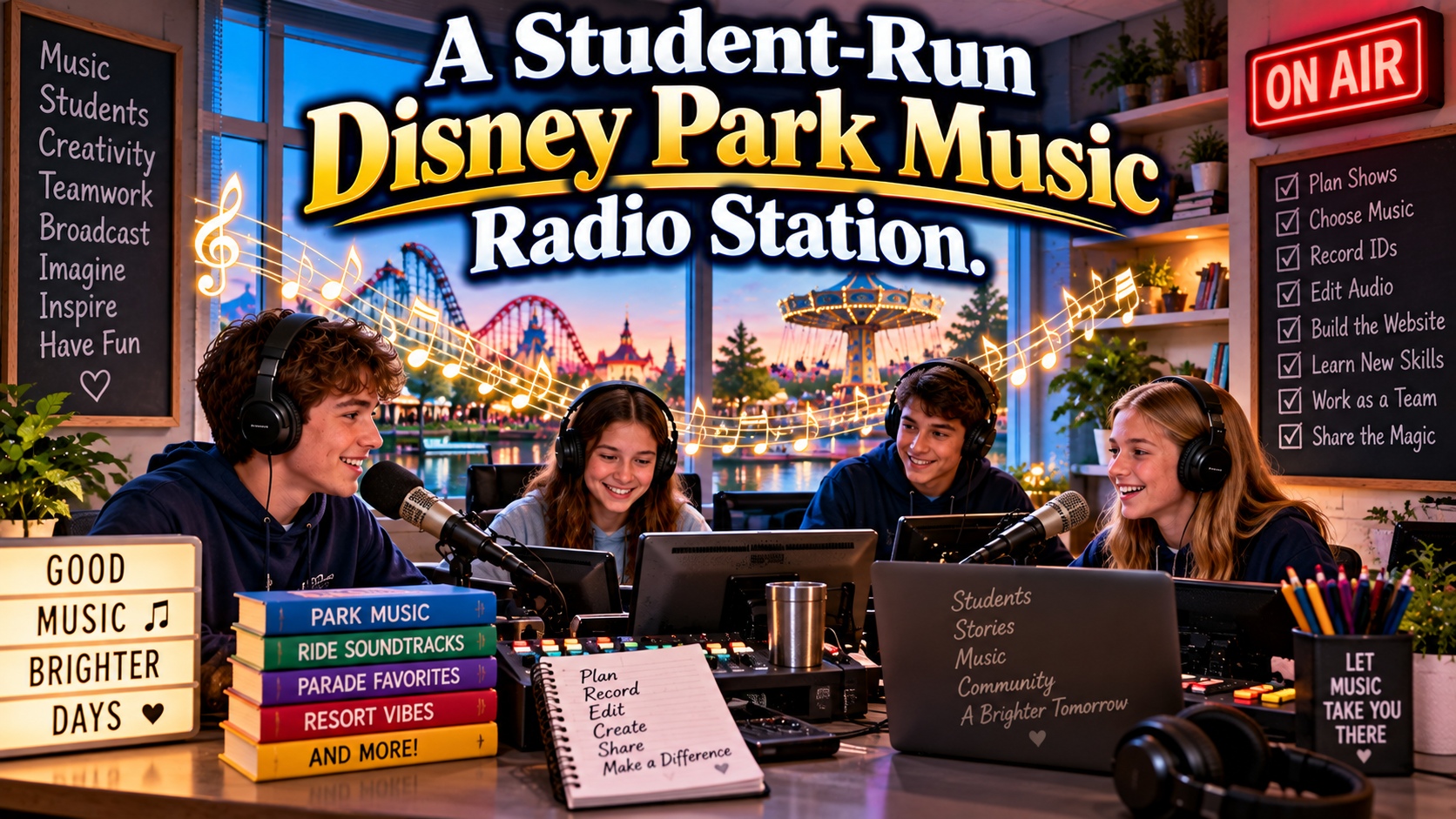 A Student-Run Disney Park Music Radio Station