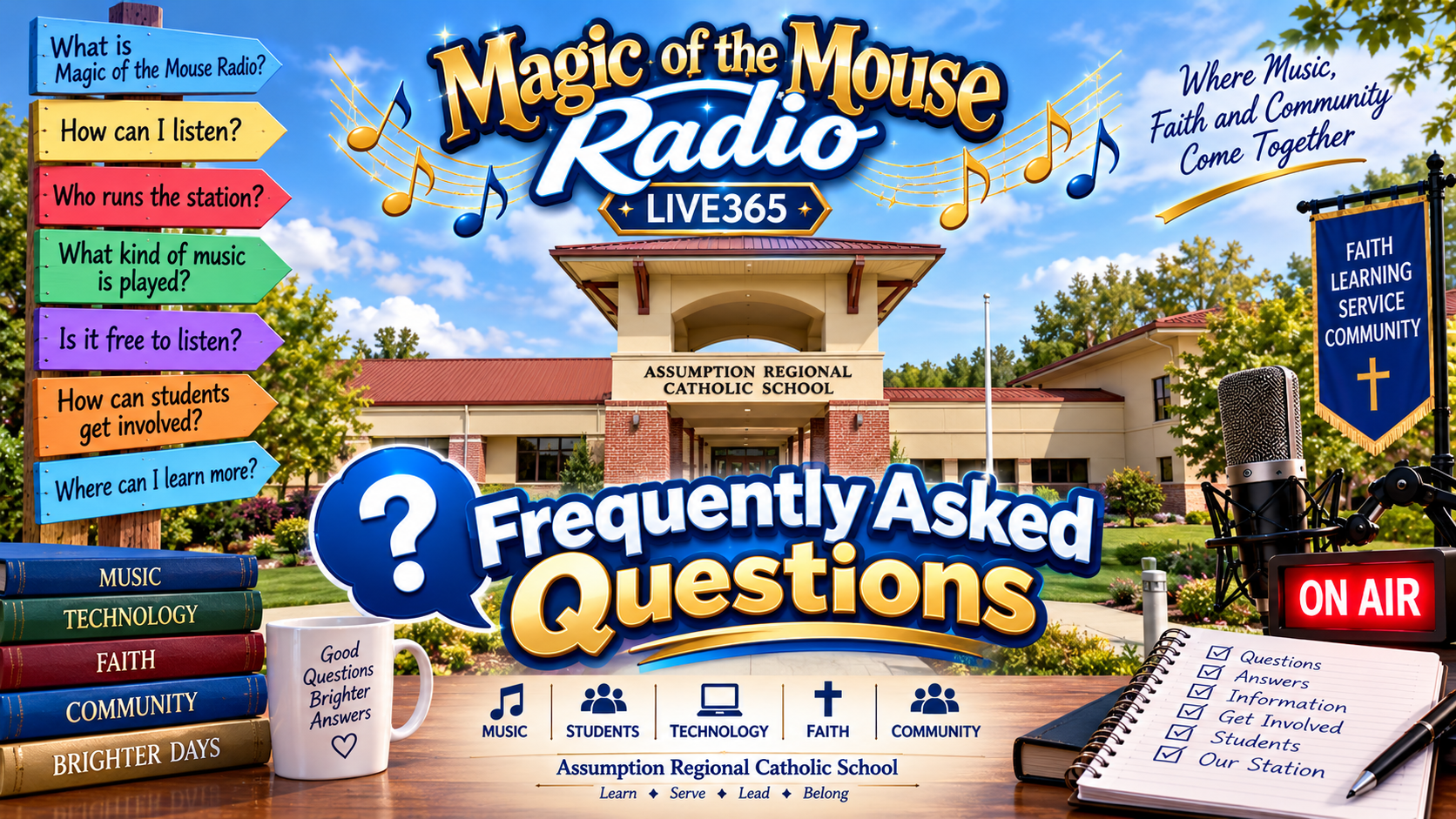 Magic of the Mouse Radio Frequently Asked Questions banner