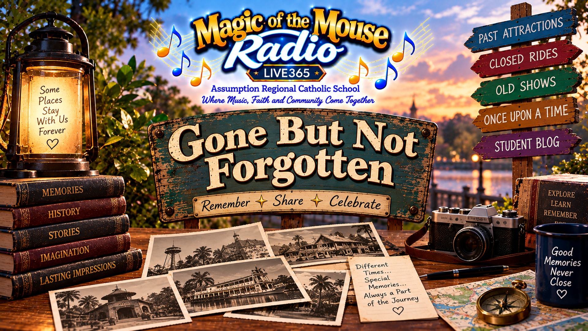 Gone But Not Forgotten student blog from Magic of the Mouse Radio exploring retired Disney attractions, rides, shows, restaurants, shops, and experiences remembered by Disney fans.