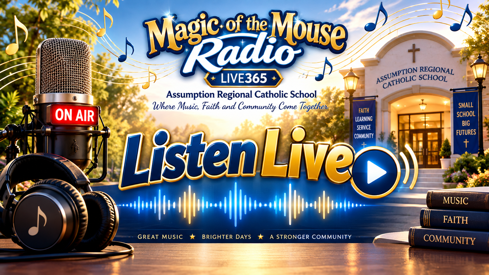 Magic of the Mouse Radio Listen Live banner