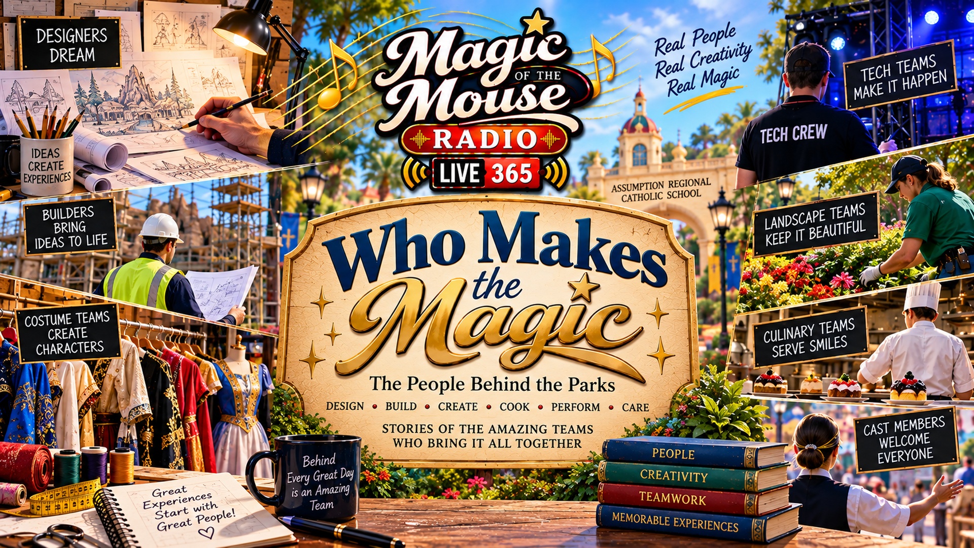 Who Makes the Magic student blog from Magic of the Mouse Radio exploring the people and teams who work behind the scenes at Disney theme parks.