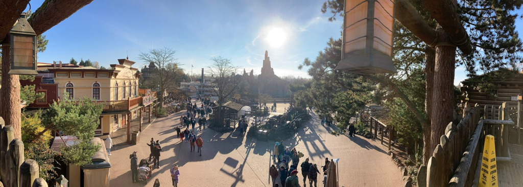Frontierland and Big Thunder Mountain at Disneyland Park in Paris